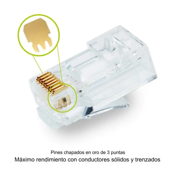 Conectores RJ45 Cat6 Pass Through - (Bolsa 50 Unidades) 1.3 .webp