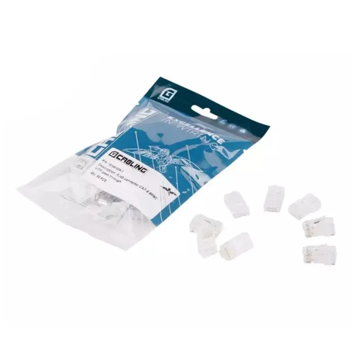 Conectores RJ45 Cat6 Pass Through - (Bolsa 50 Unidades) .webp
