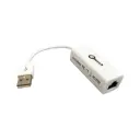 Adaptador USB a Ethernet RJ45 - Blanco 