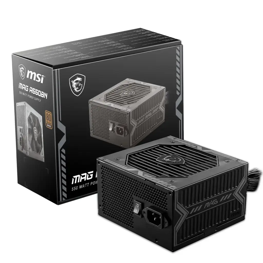 Fuente de poder MSI MAG 550BN 80+ bronze 
