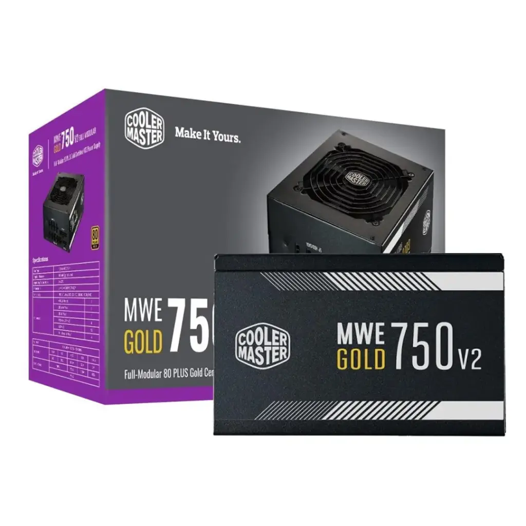 Fuente de Poder Cooler Master MWE 750 v2 80+ Gold 