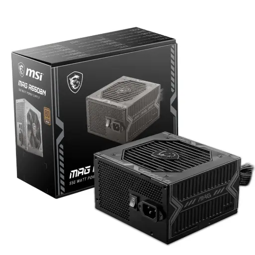 Fuente de poder MSI MAG 550BN 80+ bronze 